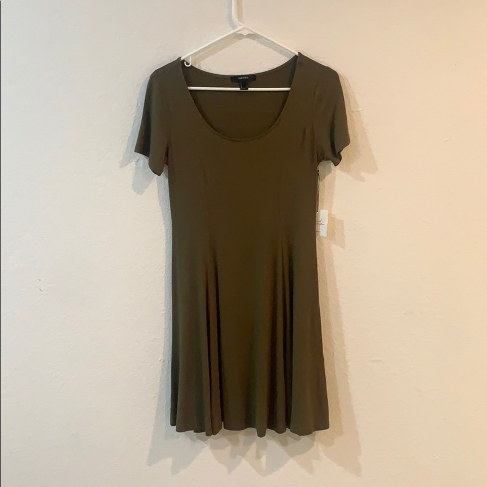 army green tshirt dress